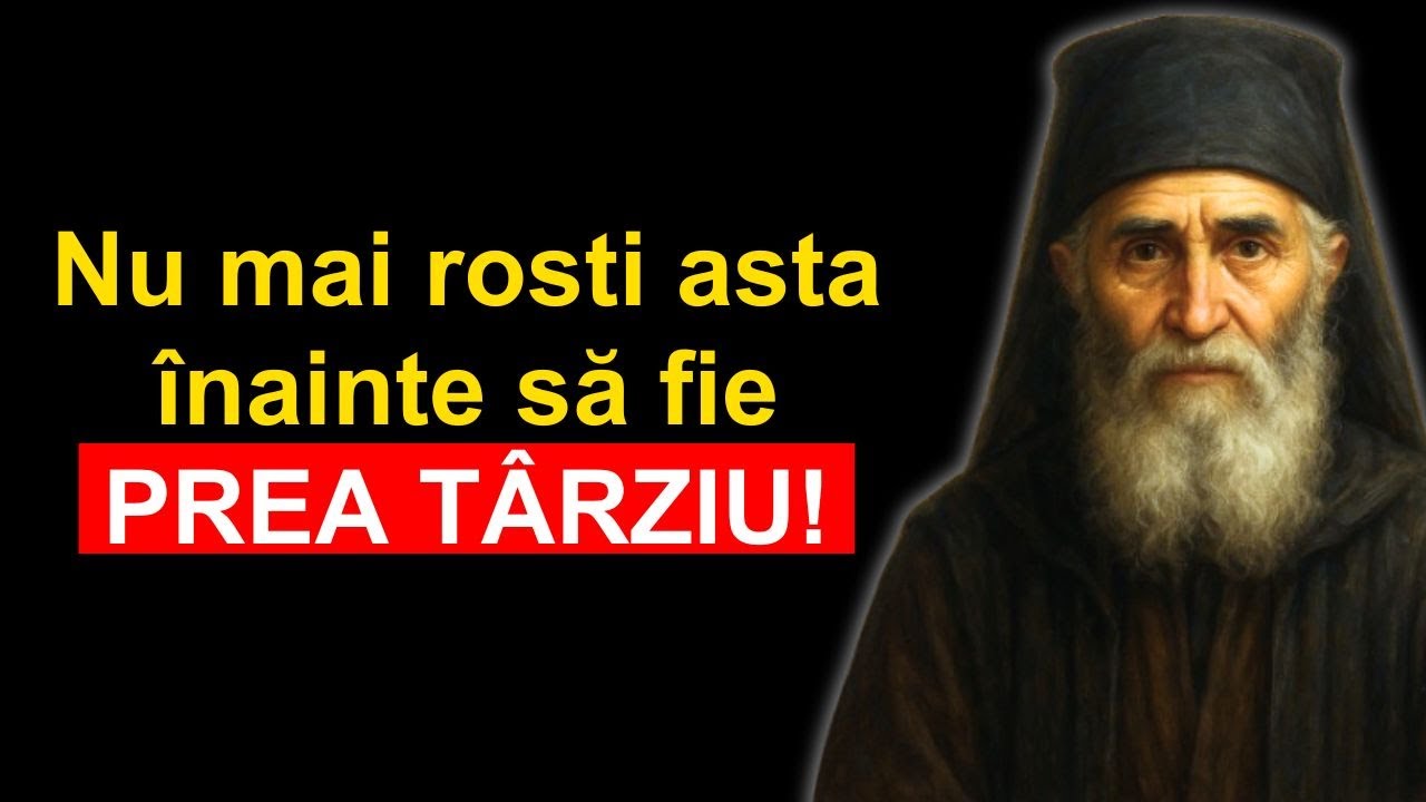 Dumnezeu Se îndepărtează când aude ACESTE cuvinte | Avertismentul Sfântului Paisie