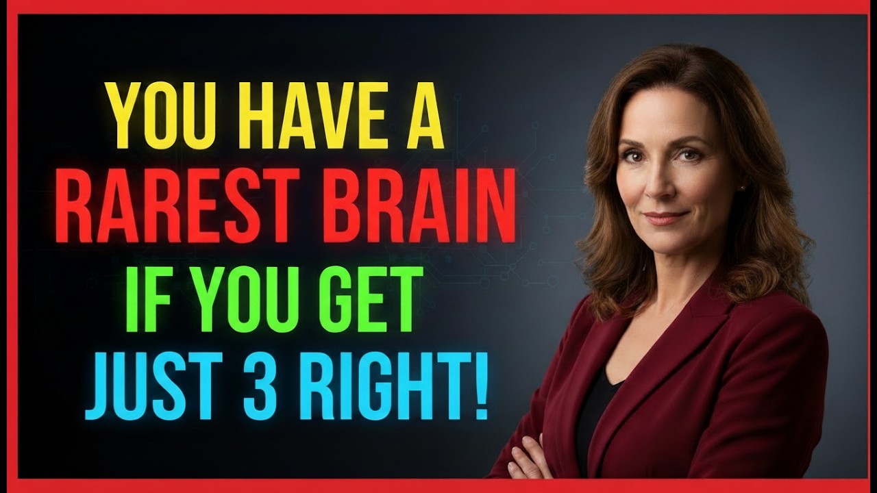YOU HAVE A RAREST BRAIN IF YOU GET JUST 3 RIGHT!
