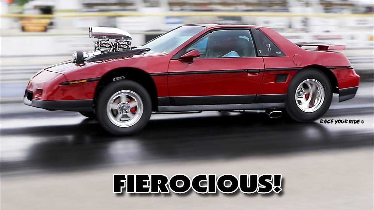WILD PRO STREET FIERO! $100 JUNKYARD REBUILD! BLOWN BIG BLOCK CHEVY! BYRON DRAGWAY!