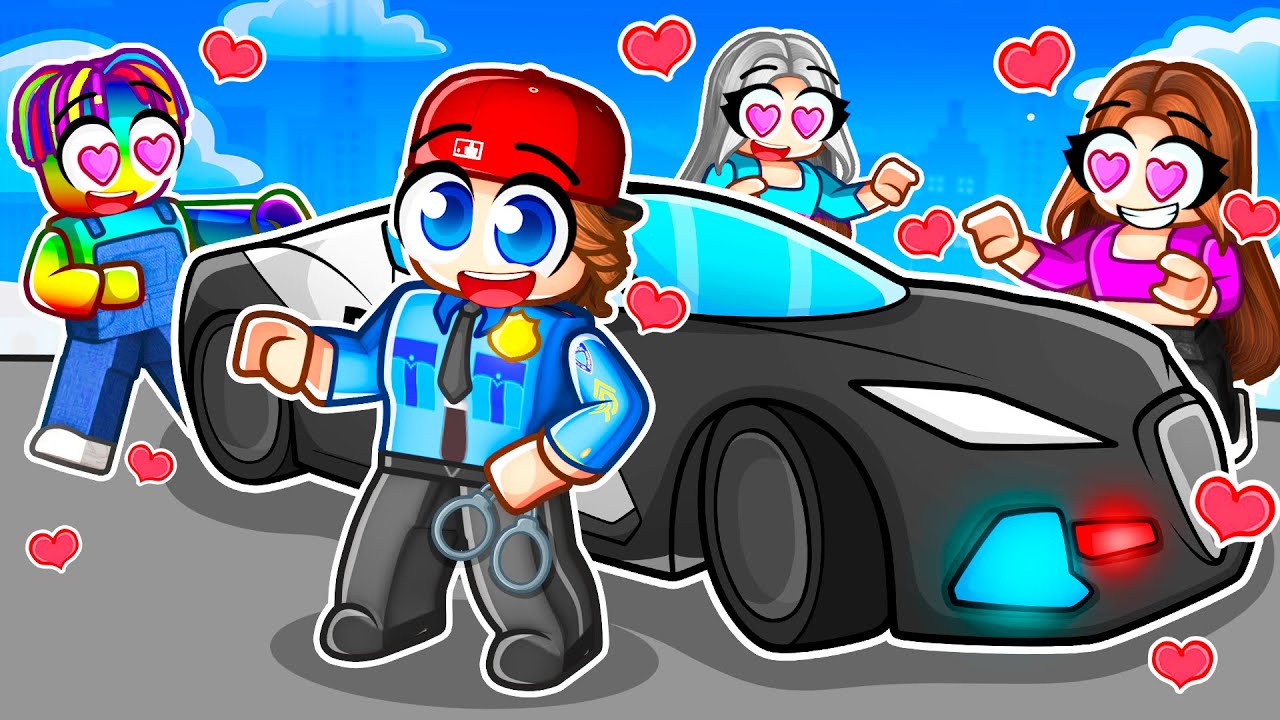 Devenir un POLICIER pour Impressionner les filles sur Roblox Driving Empire !