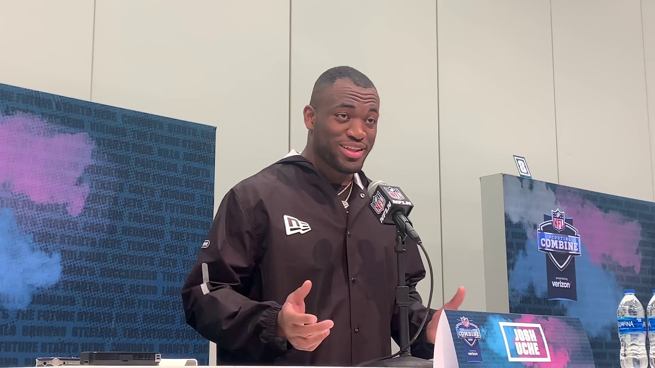 Michigan Linebacker Josh Uche at 2020 NFL Combine