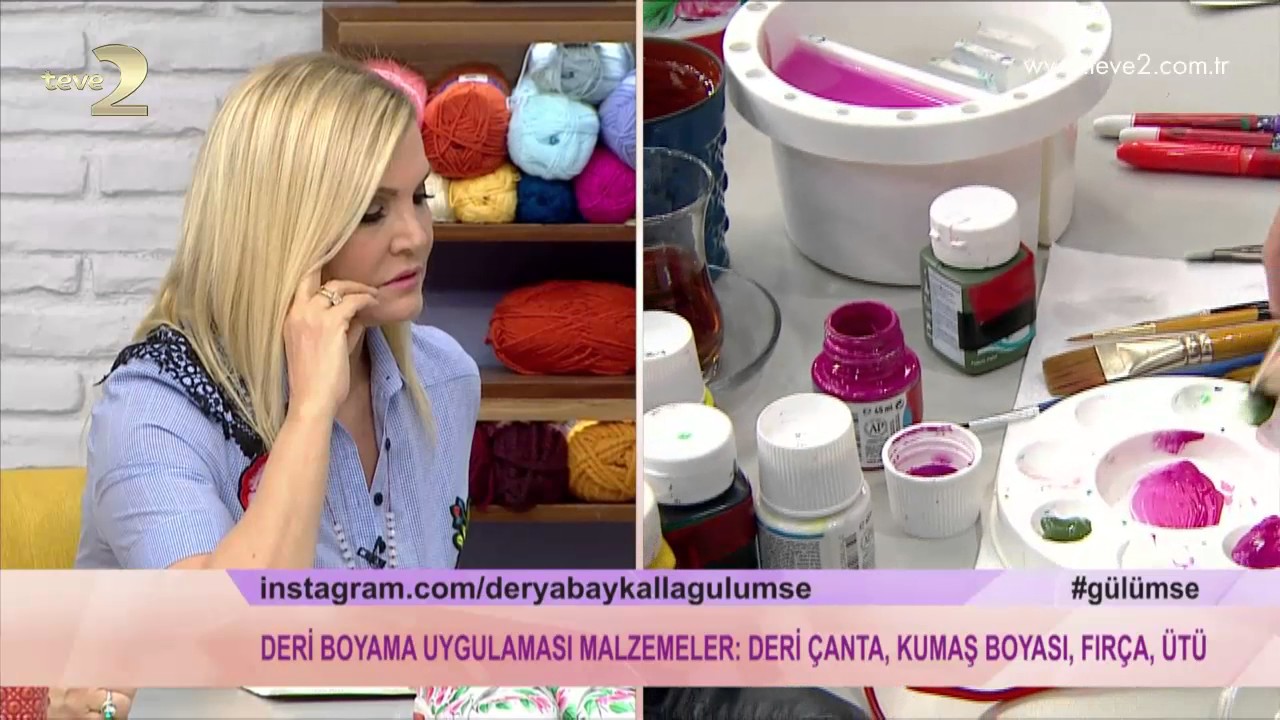 Derya Baykal'la G&uuml;l&uuml;mse: Deri Boyama Uygulaması