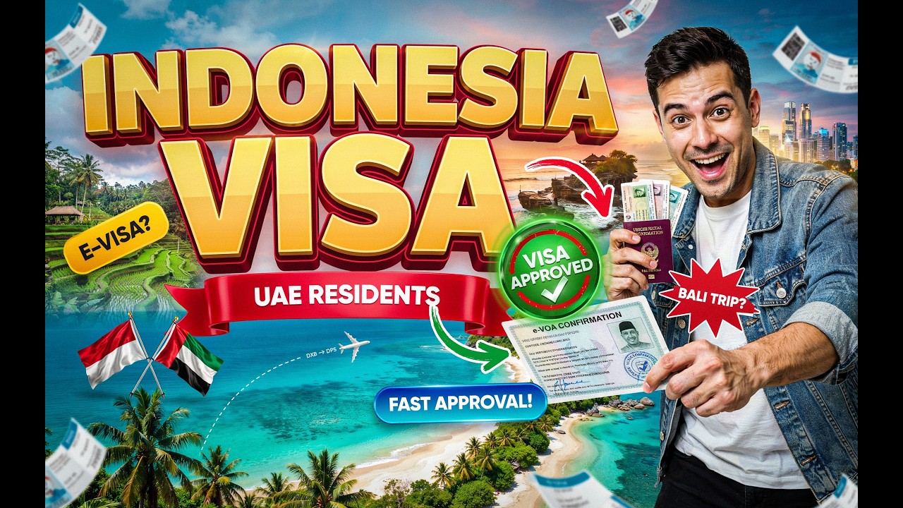 🇮🇩 Indonesia Visa for UAE Residents | Bali Trip Requirements & eVisa Process (2026)