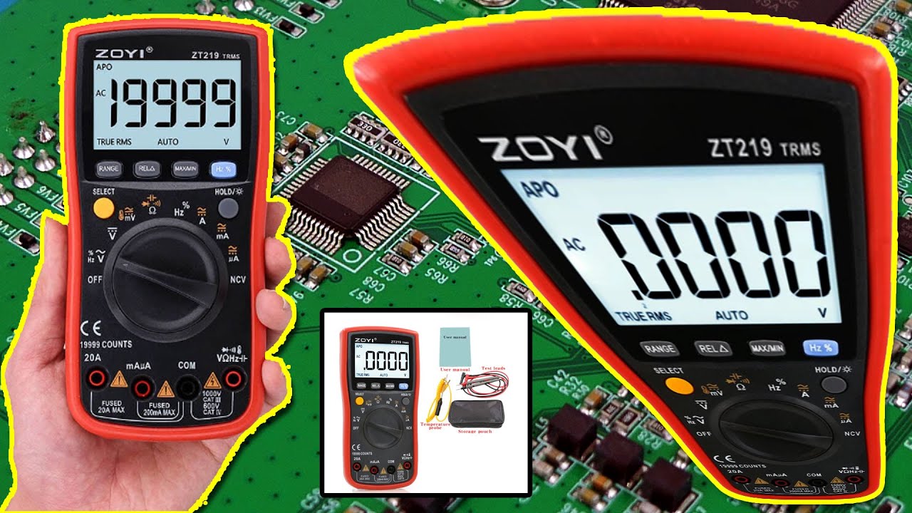 ZOTEK ZT219 👑 cyfrowy miernik uniwersalny TrueRms ZOYI ⚡multimetr AN870 Aneng