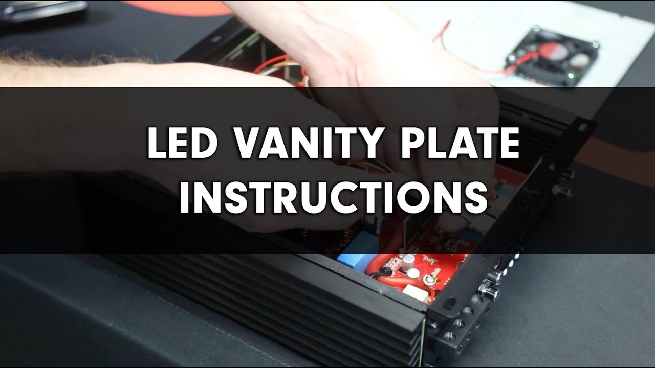 LED Vanity Plate Installation and App Usage Instructions (2023 Amps)