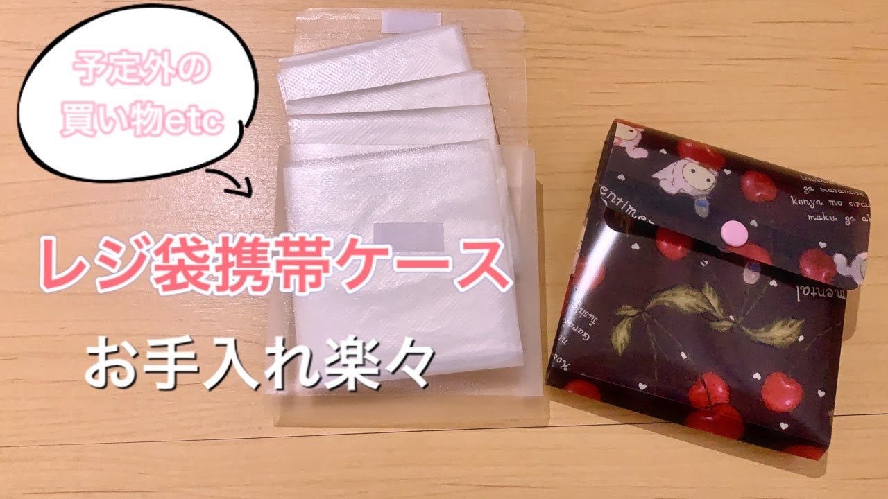 レジ袋携帯ケースの作り方【クリアファイル】