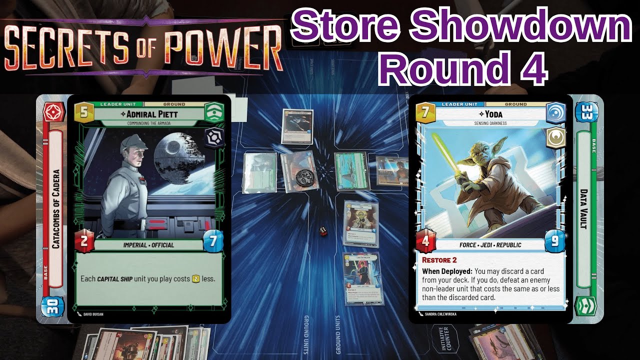 Piett Red vs Yoda Data Vault | Swiss Rd 4 | SEC Store Showdown | Star Wars Unlimited Gameplay