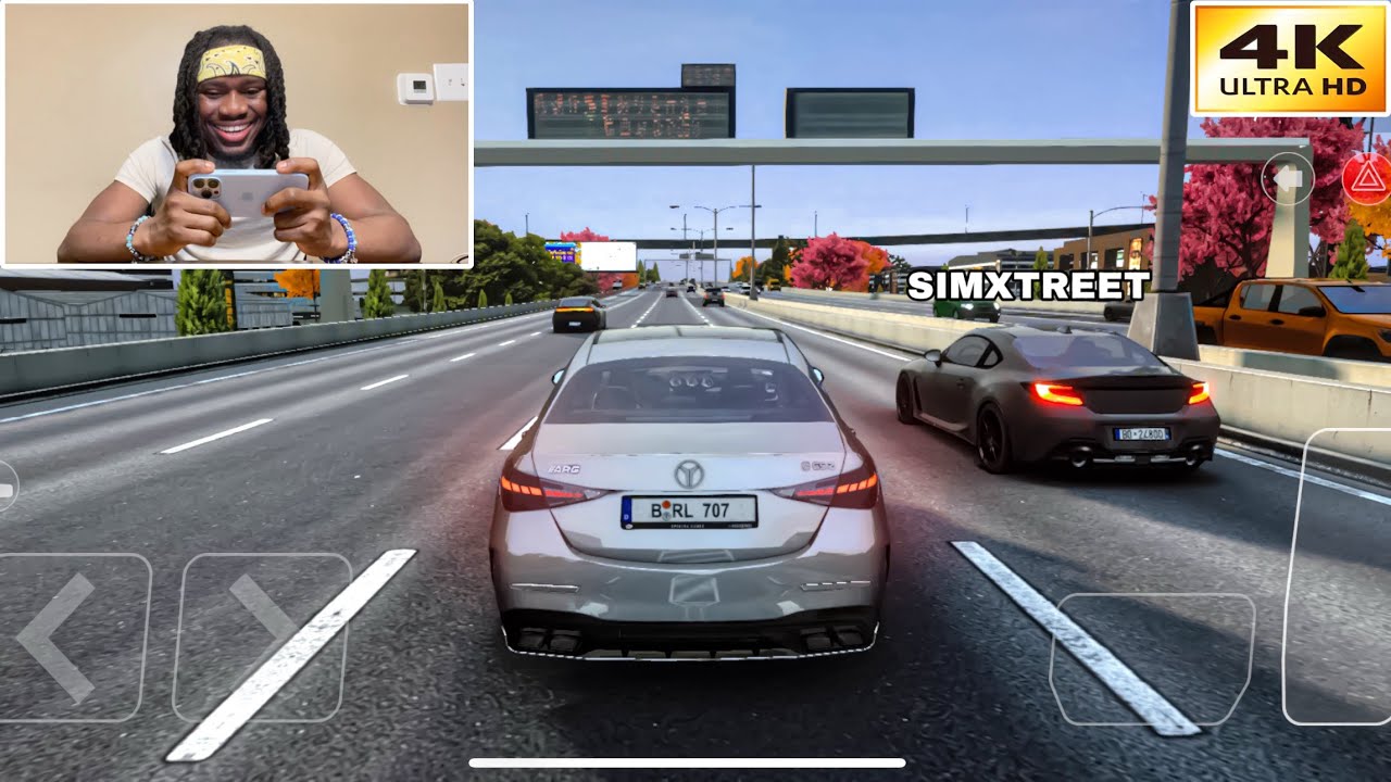 Mercedes AMG C43 - Highway Racer Pro Gameplay with @SimXtreetYT