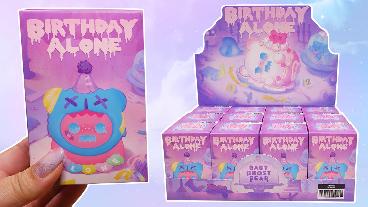BRAND NEW! Birthday Alone | ShinWoo Baby Ghost Bear Blind Box Unboxing | Finding Unicorn | FULL SET
