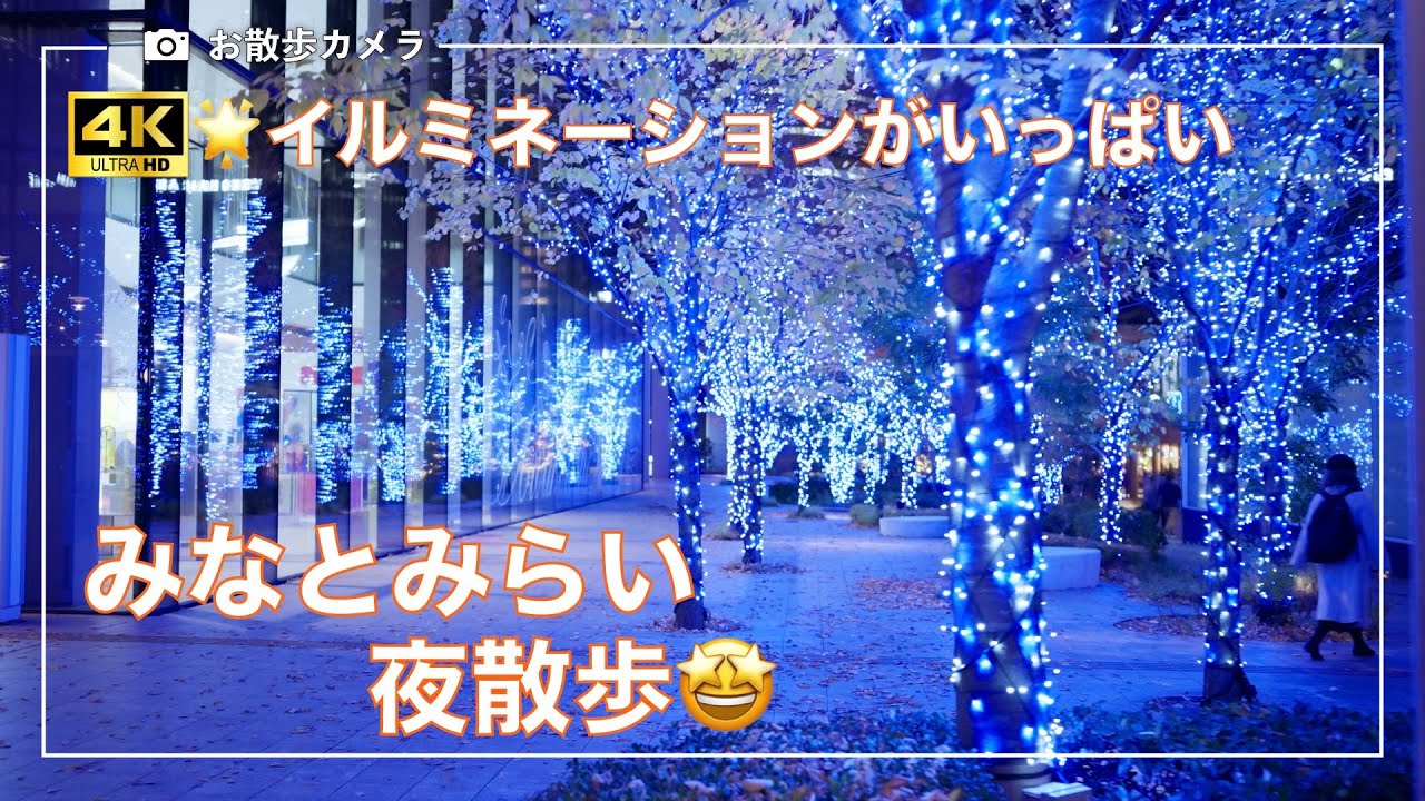 ヨコハマみなとみらい✨💫夜歩いたら、キラキラでした🌟🤩🎄クリスマスツリーもあります
