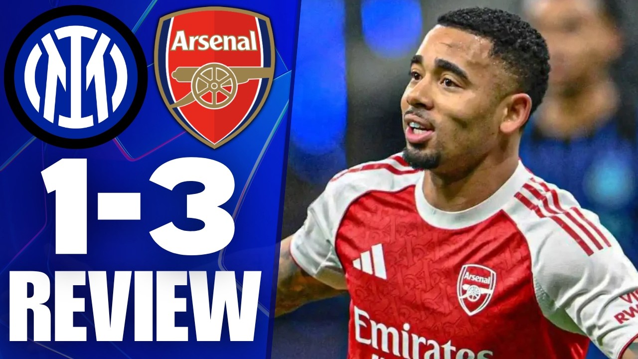 JESUS BRACE! GYOKERES GOAL! INTER MILAN 1-3 ARSENAL UCL MATCH REACTION