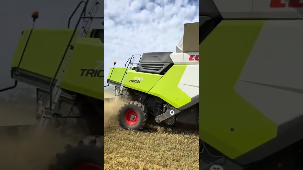 The Sound of Harvest! CLAAS Combine Working Non-Stop 😍#farming#agriculture#trending#germany#viral