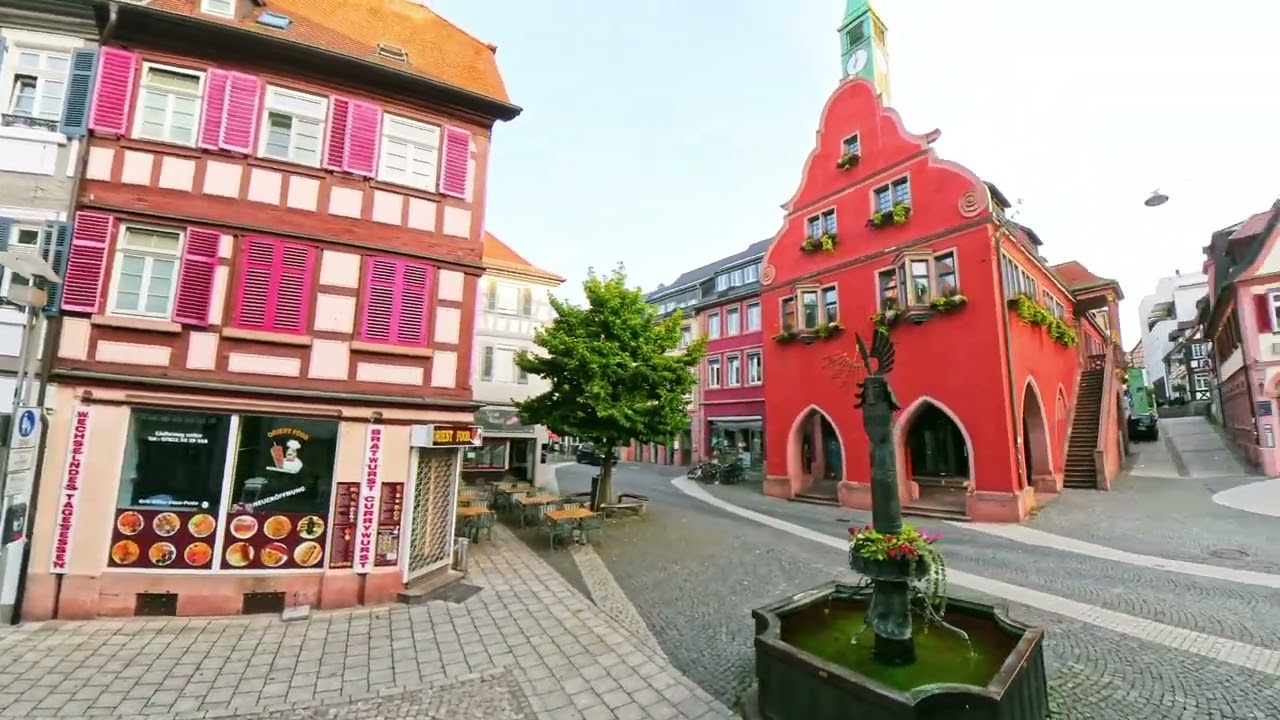 CUT 360° flat/ 4.Aug. 2024 #Lahr Schwarzwald  Test #Insta360 .. Morgenspaziergang i.d. Nachbarschaft