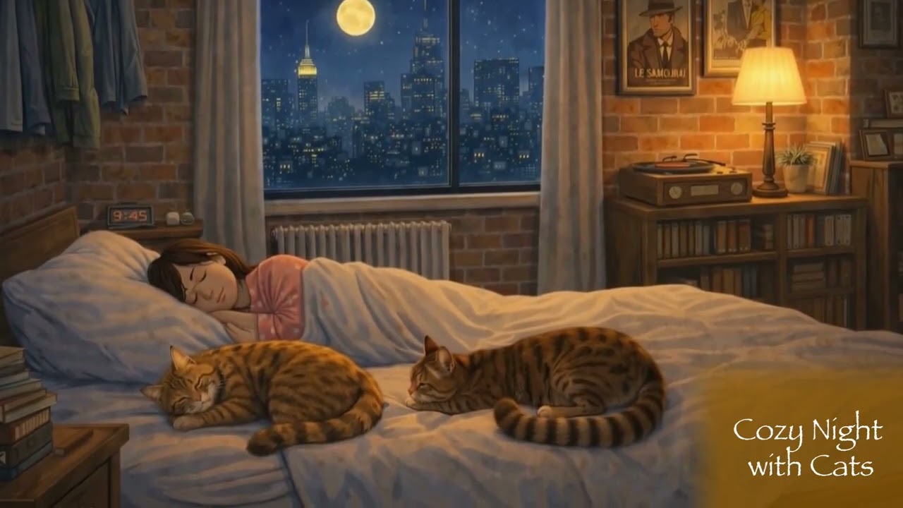 Cat Sleep Music 🐾 Leo & Luna | Deep Sleep Sounds for Cats | 1 Hour