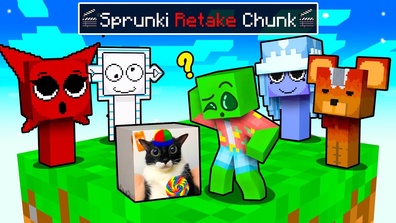 One Slime on SPRUNKI RETAKE CHUNK in Minecraft!