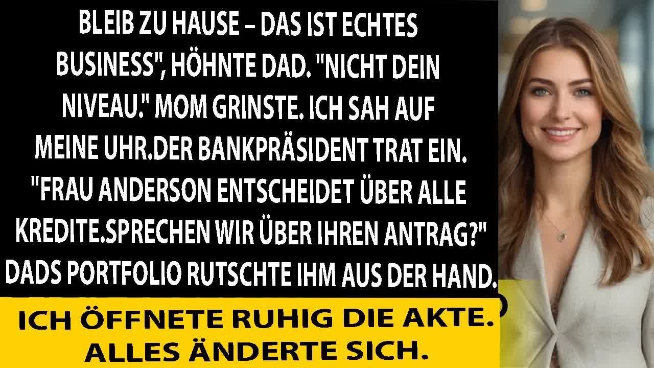 Sie lachten über meinen „einfachen Job“  beim Kreditgespräch saß ich als Investmentdirektor der