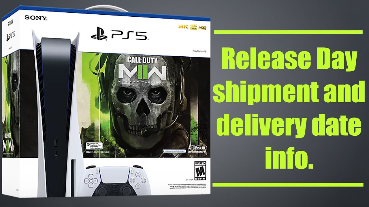 New Release Day Shipment and Delivery date info. Call of Duty MWII PS5 Bundle. Modern Warfare II