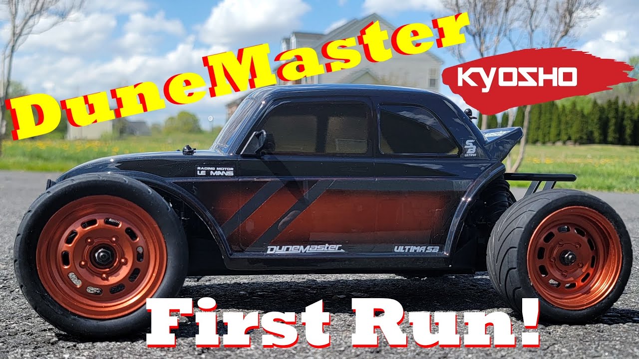 Kyosho DuneMaster, First Run!! On Road/Off Road!!