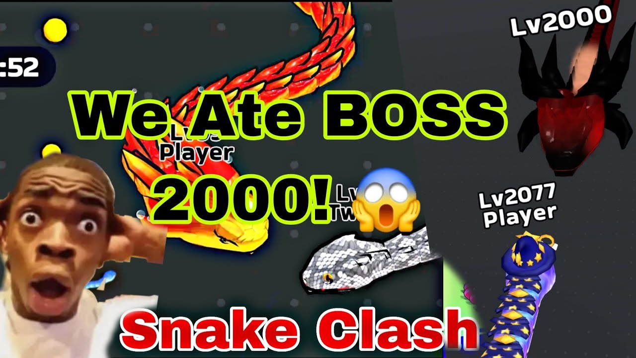 Snake Clash 🐍 | We Ate BOSS 2000! 😱🔥