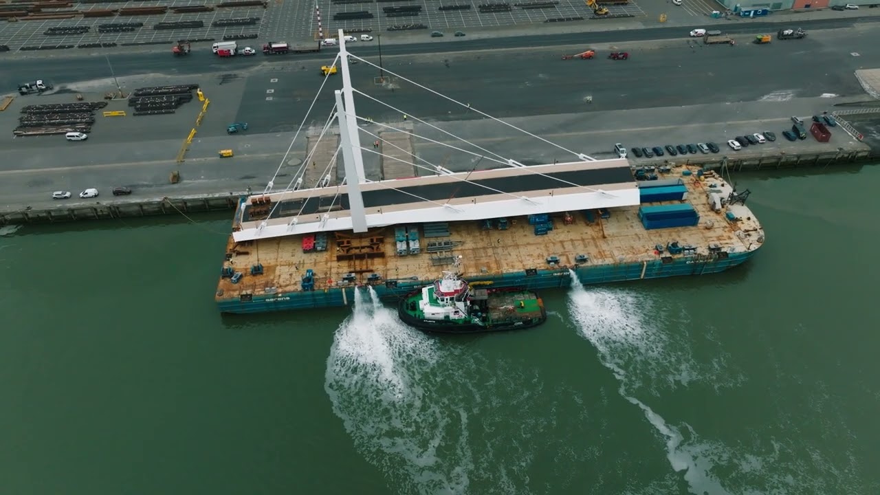 Renfrew Bridge load out & sail away