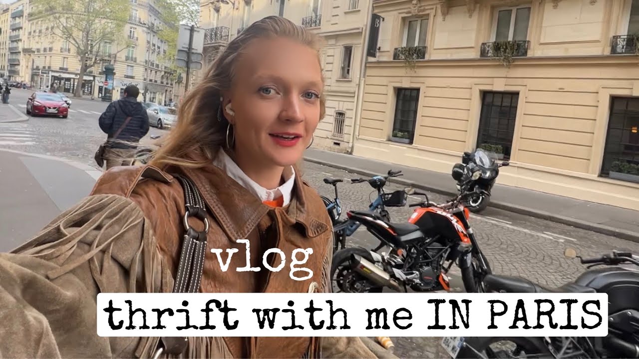 THRIFT WITH ME IN PARIS | vintage shopping, prices and food