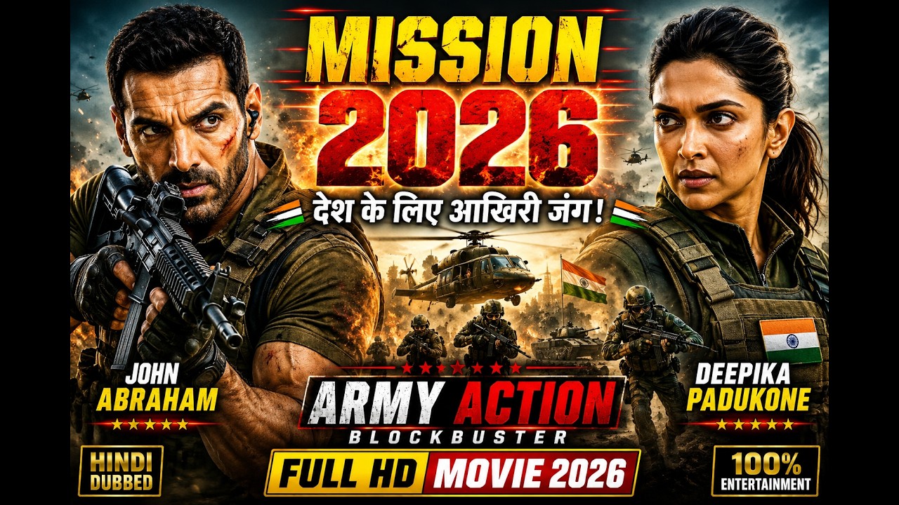 Mission 2026 | John Abraham & Deepika Padukone | Hindi Dubbed Army Action Movie | Full HD Movie 2026