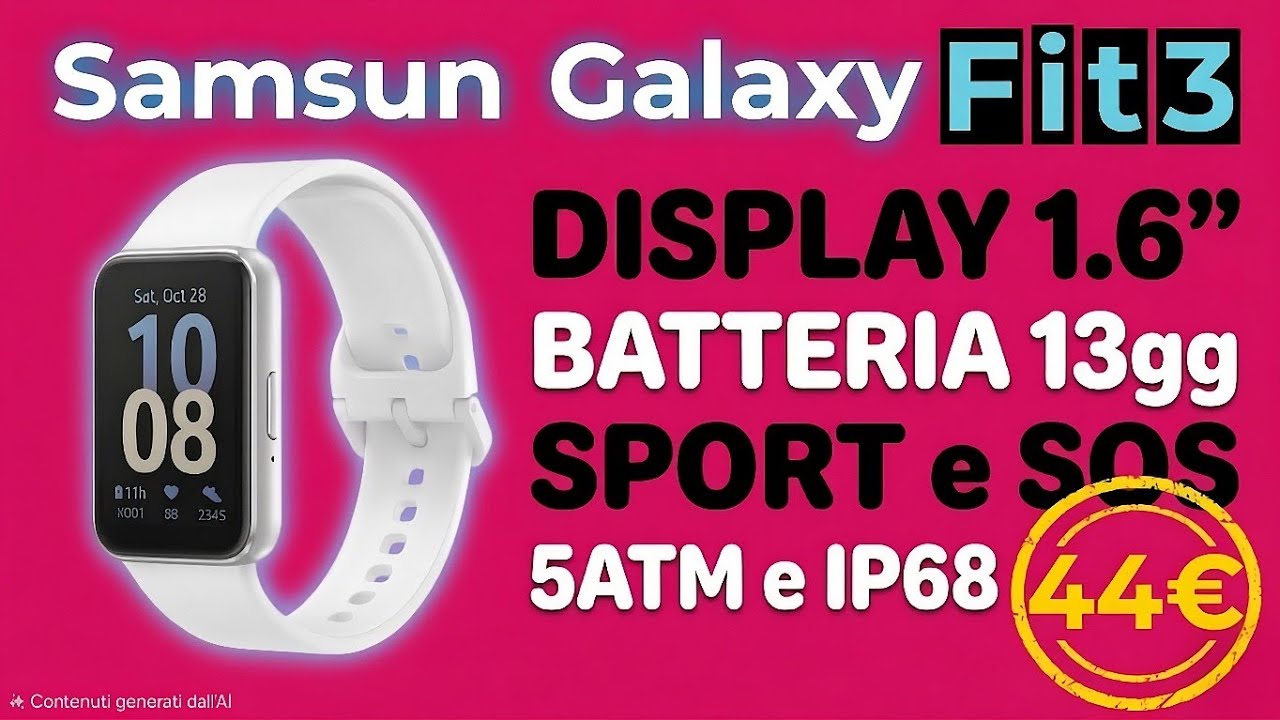 Galaxy Fit3 è una bomba! Recensione completa