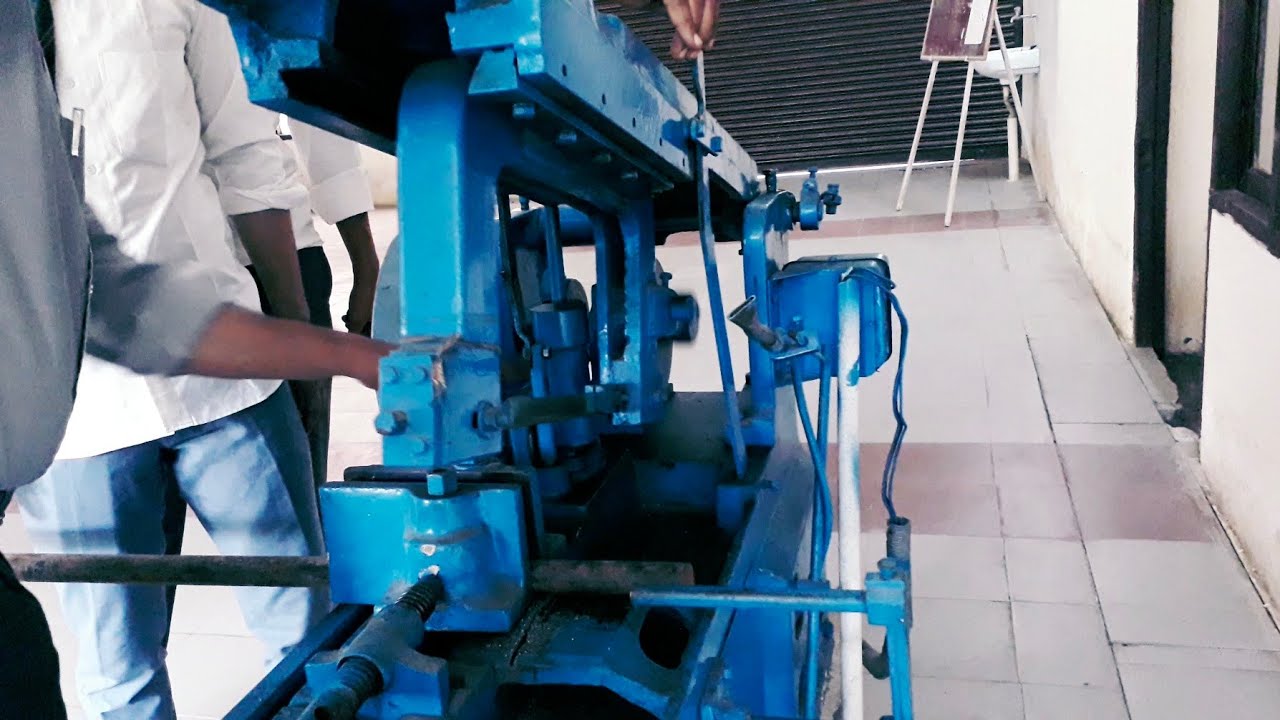 Power Hacksaw Machine Working
