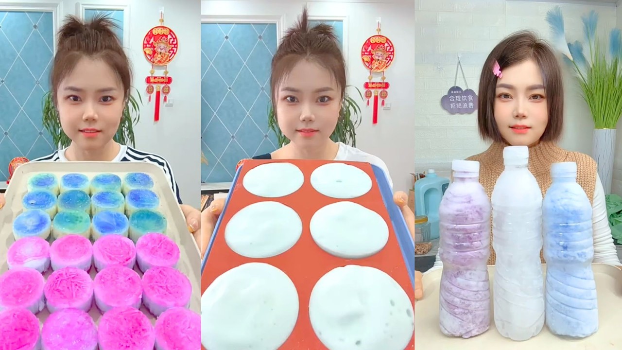 Homemade Traditional Chinese Ice Eating Show #102