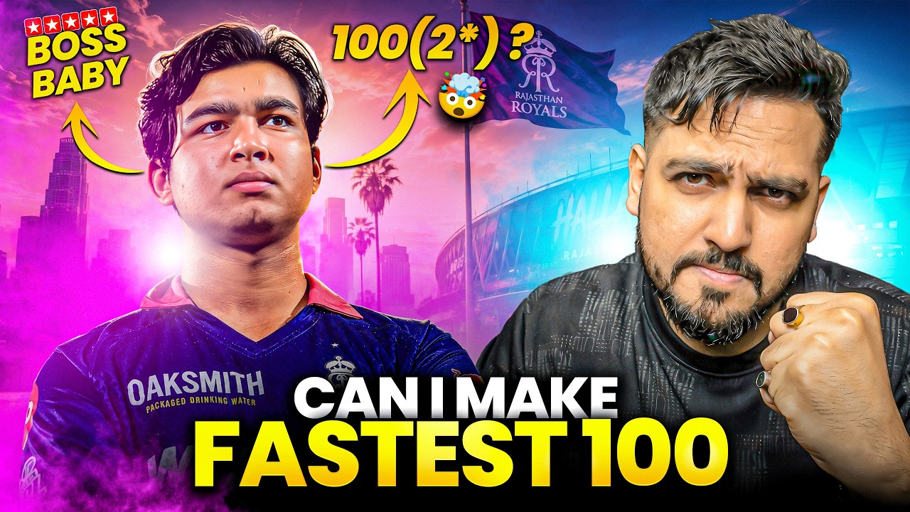 Can I Score The FASTEST 100 With Vaibhav Sooryavanshi On HARD Difficulty? | Cricket 26 | RtxVivek