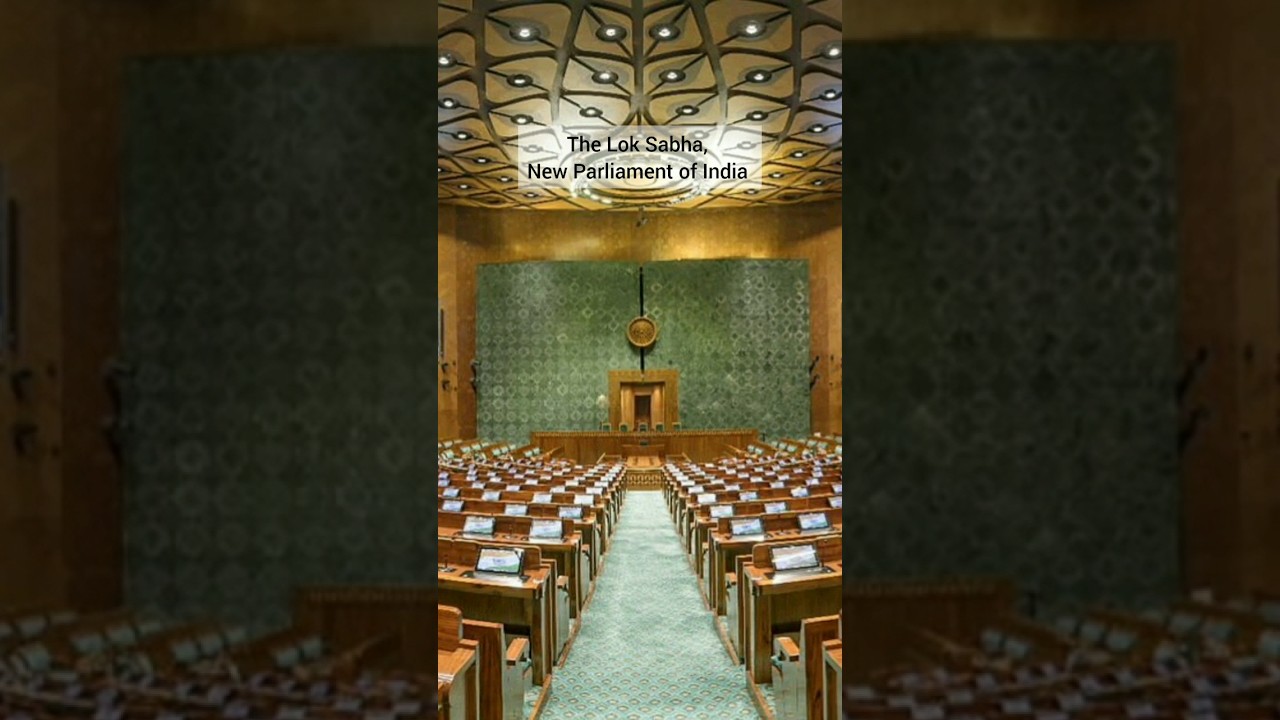 The Lok Sabha, New Parliament House | Sansad Bhavan | in New Delhi India #shorts