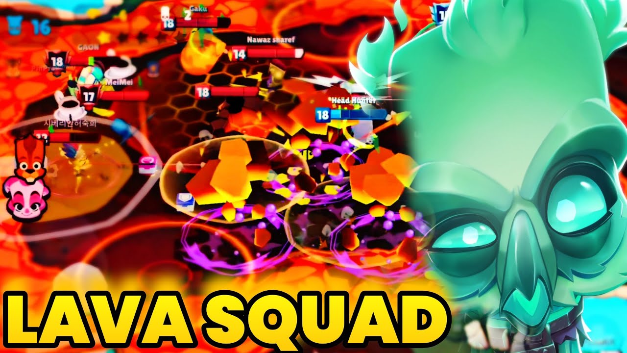 Lava Map Squad Clash 🔥 Crazy Battle in Zooba