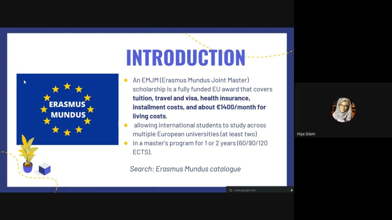Erasmus Scholarship Explained | How I Applied & Got Selected | Hiya Islam