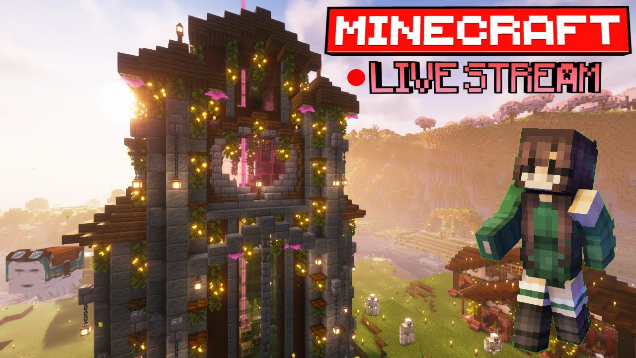 Designing The Town Hall! MINECRAFT LIVE STREAM #shorts