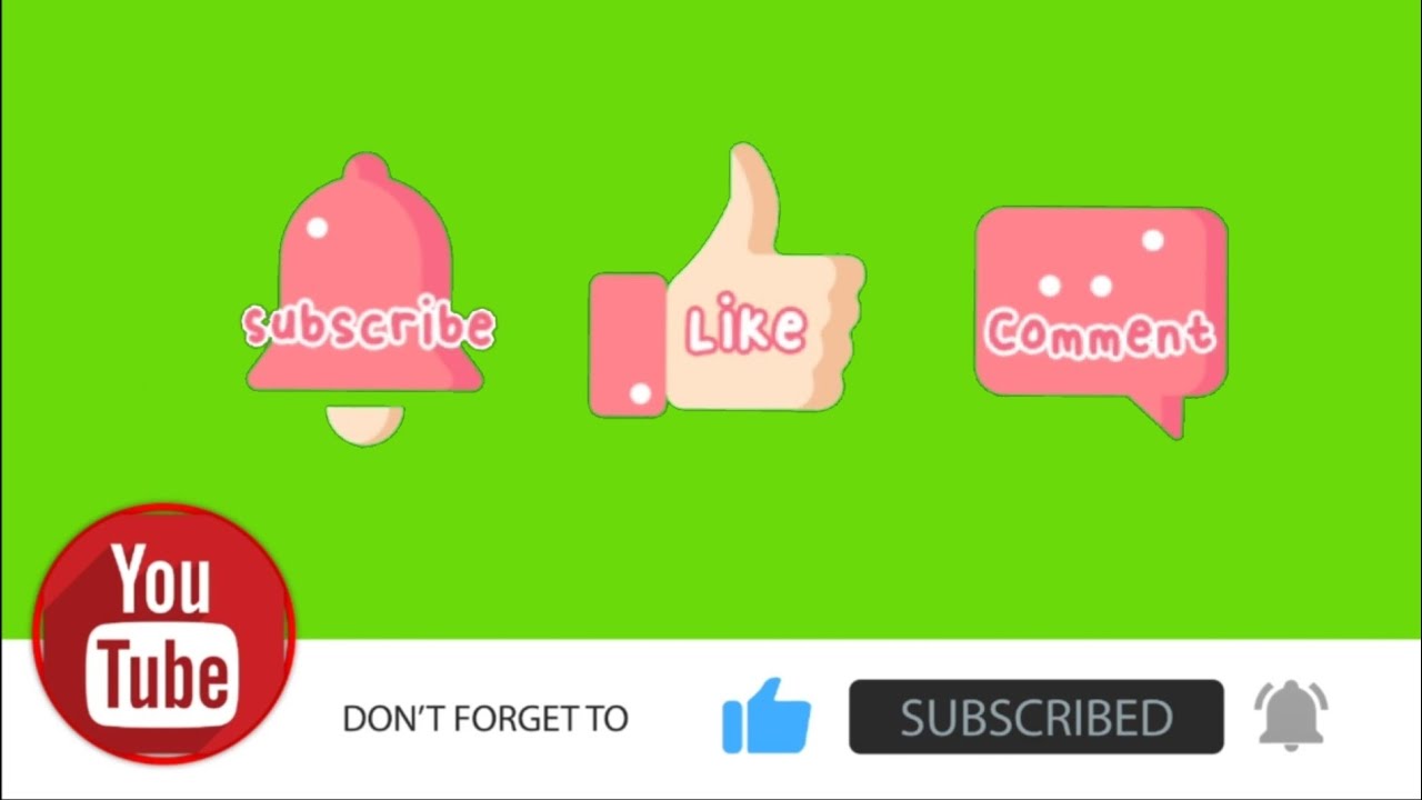 New Subscribe button and bell icon animation with sound effect | No copyright