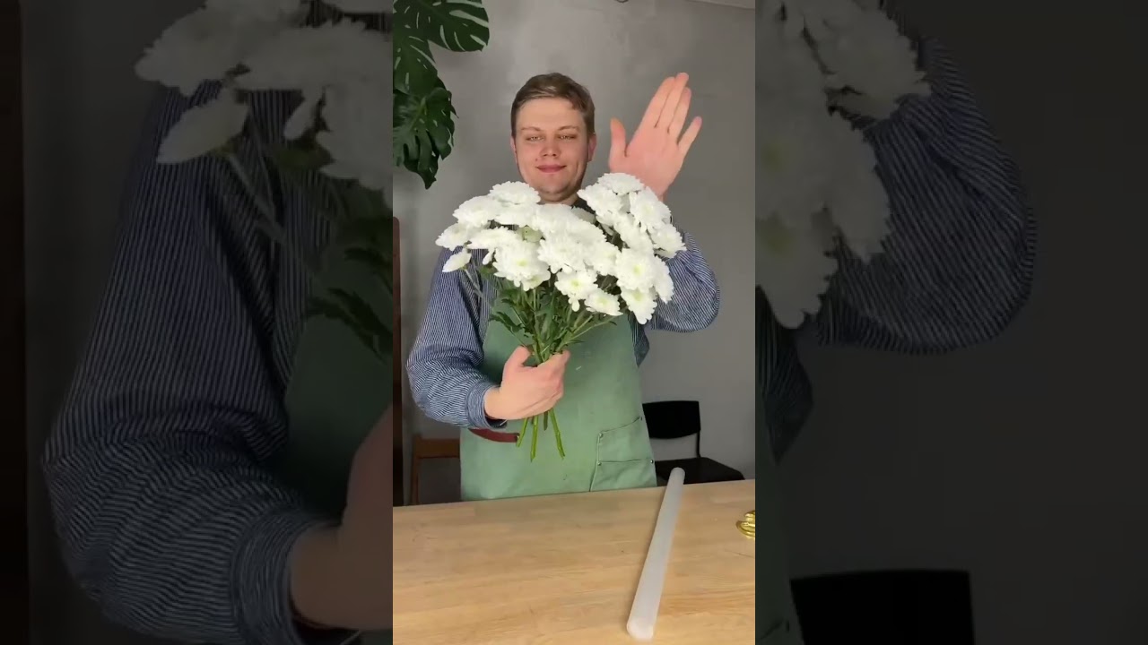 Нежный букет из хризантем своими руками l Что такое флористика?