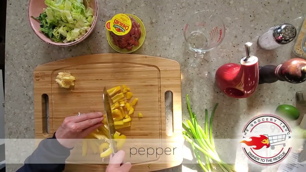 How To Make Black Bean Taco Salad!