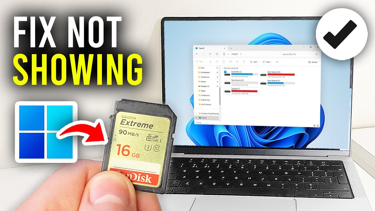 How To Fix SD Card Not Showing Up On Laptop Or PC - Full Guide