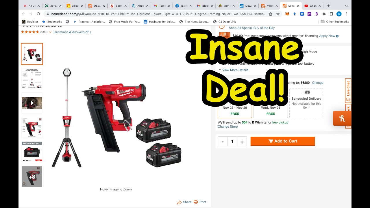 2022 Black Friday Home Depot Deals On Milwaukee & DeWALT