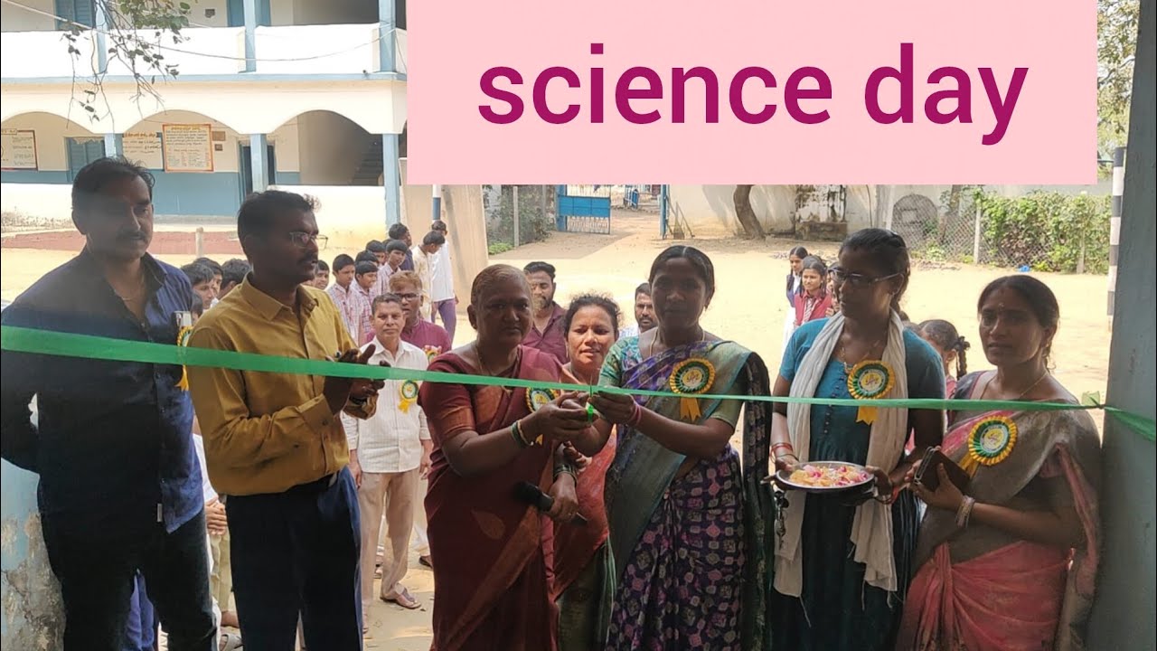 Science Day celebrations in ZPHS MANGAPET #school #science #exhibits 