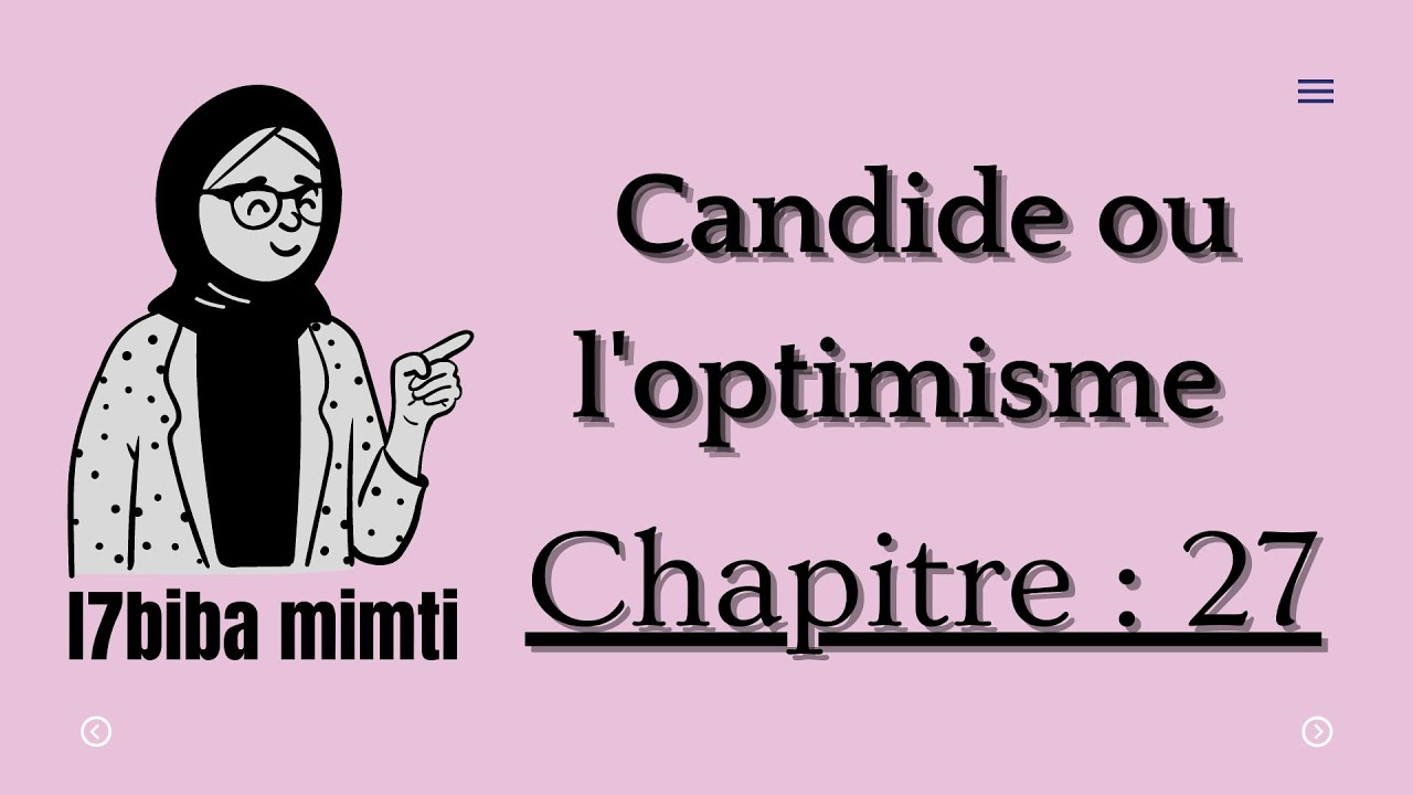 Candide ou l'optimisme chapitre 27