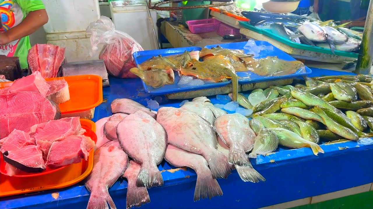 DAUIS BOHOL PHILIPPINES-SEAFOOD MARKET SCENES [4k] walking tour