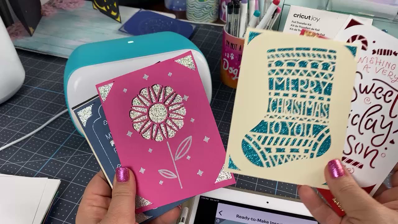Christmas Insert Cards with Cricut Joy App