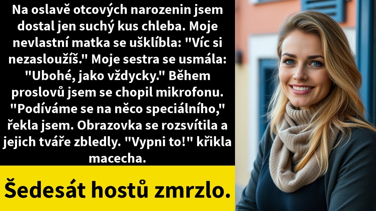 Na oslavě otcových narozenin jsem dostal jen suchý kus chleba. Moje nevlastní matka se ušklíbla: