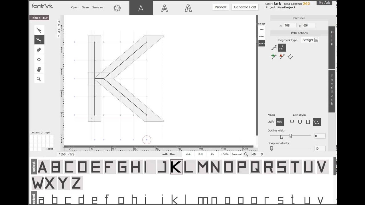 FontArk - Cap align to Baseline