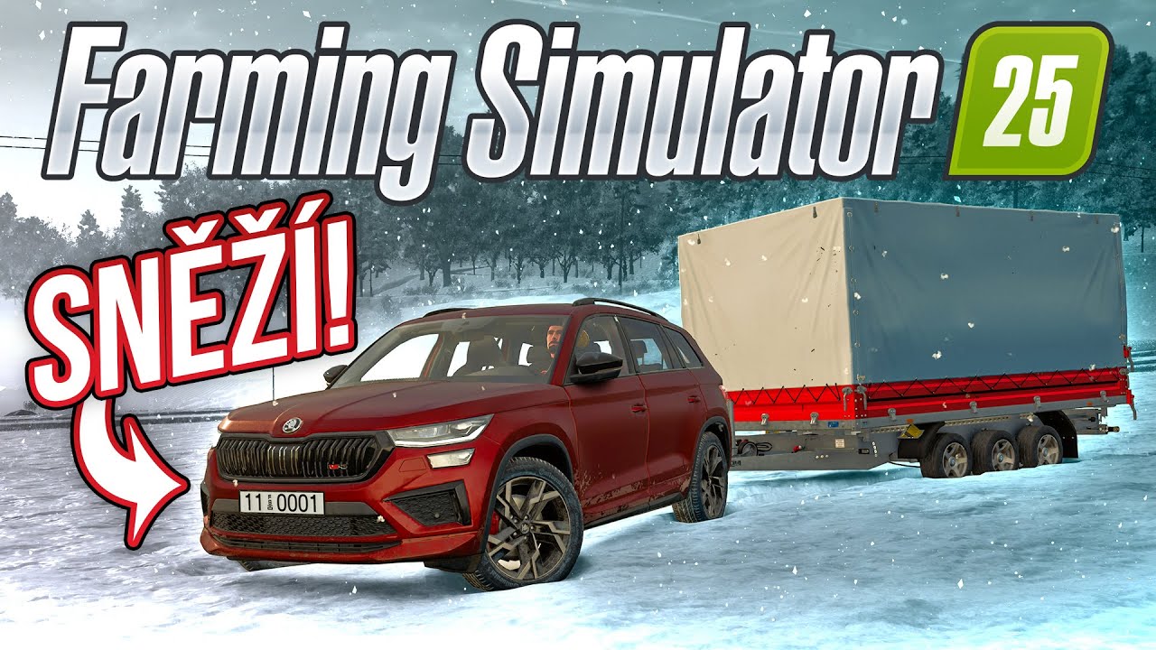 KONEČNĚ SNĚŽÍ! | Farming Simulator 25 #10