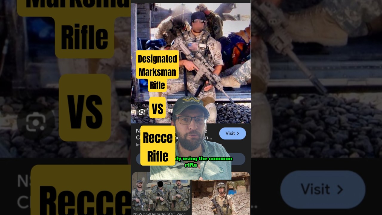 Designated Marksman Rifle vs Recce Rifle #history #war #combat #military #army #callofduty#firepower