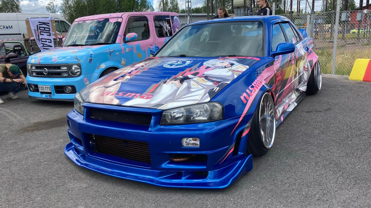 JDM Cars Leaving A Car Show - JPN CAR DAY 2022
