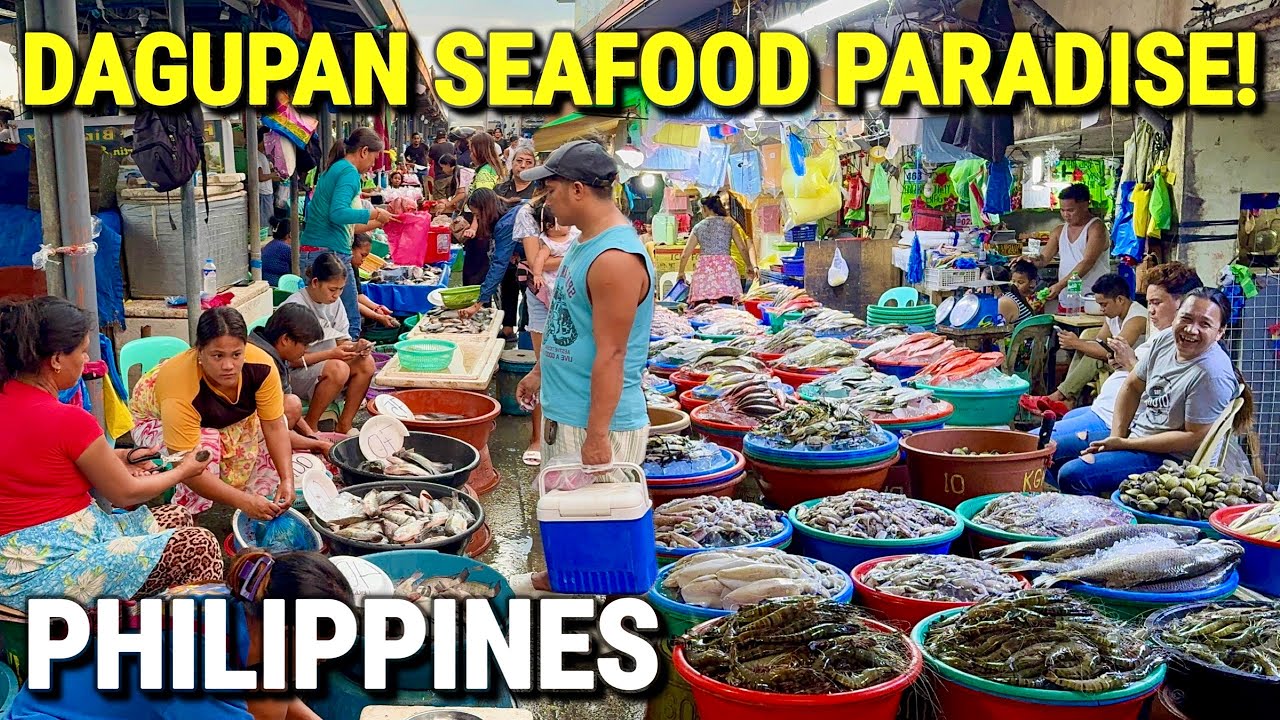 Philippines BIGGEST SEAFOOD MARKET in Pangasinan - Dagupan Fish Market & Local Market Tour 2026