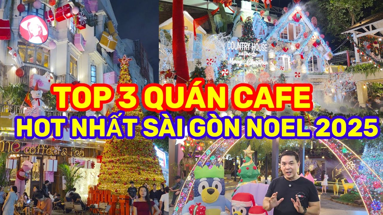 TOP 3 QUÁN CAFE ĐÌNH ĐÁM SÀI GÒN MÙA NOEL 2025 || Nick Nguyen